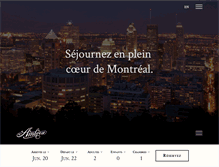 Tablet Screenshot of hotelambrose.ca